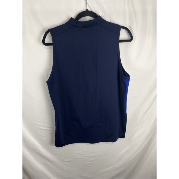 RLX Ralph Lauren Navy Blue Sleeveless Golf Shirt Ladies Size XL - Picture 6 of 9